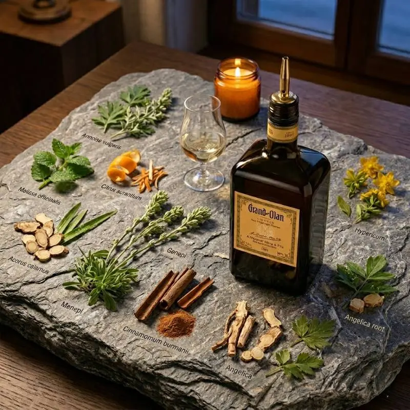 什麼是草本 Highball?從前調到餘韻的「低酒精品飲」新層次 1 圖克圖克|歐洲草本酒 草本 Highball 使用的高山草本利口酒與香草素材。